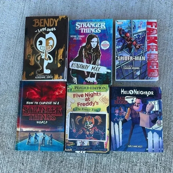 Scholastic Other - Variety of Scholastic Teen Reading Books Bendy Five Nights Stranger Things